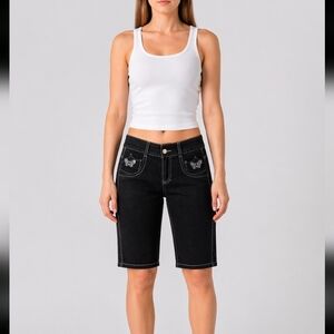 Concepts 16 Bermuda Butterfly Stud Jeans